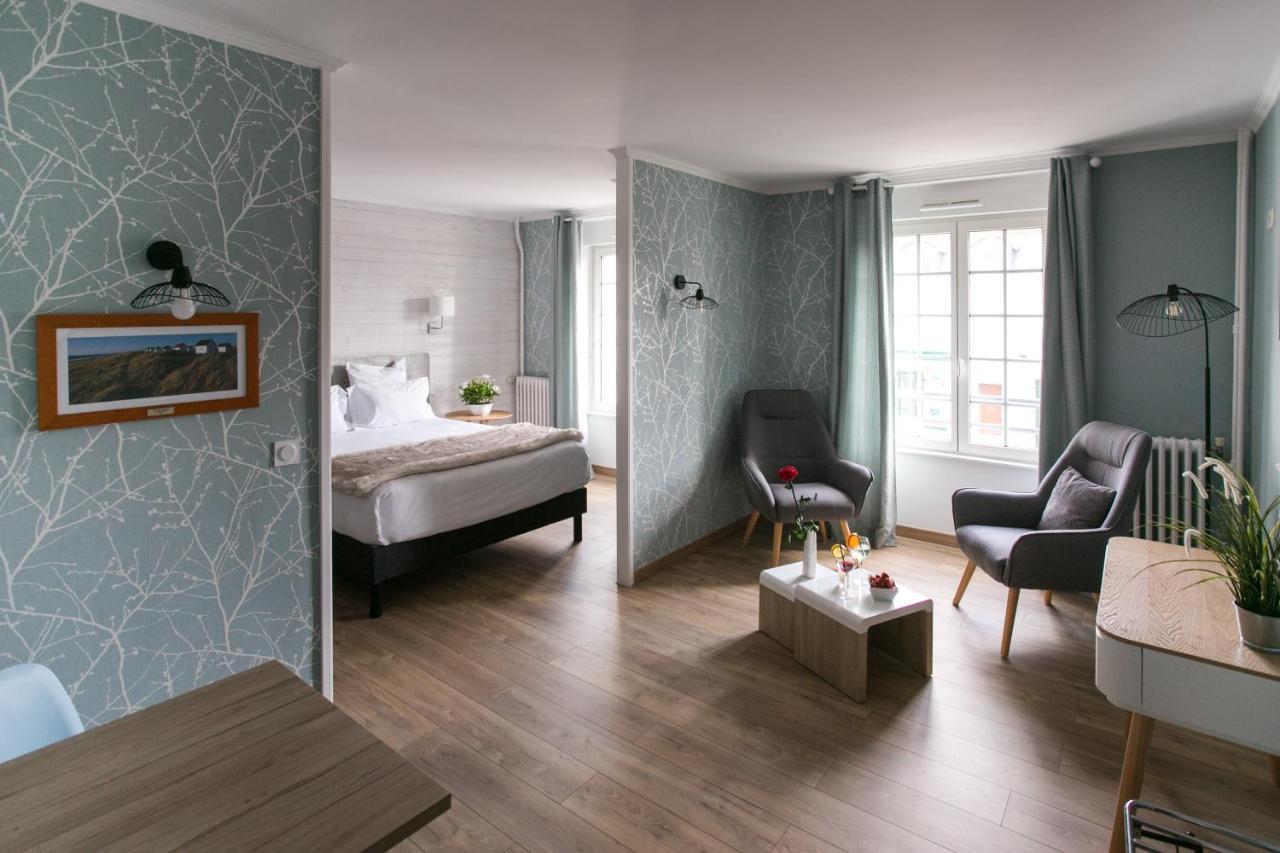 Le Cotentin Appart'Hotels & Restaurant Le Cot' Portbail Εξωτερικό φωτογραφία